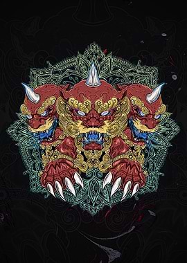 Japanese Cerberus Lion Dog