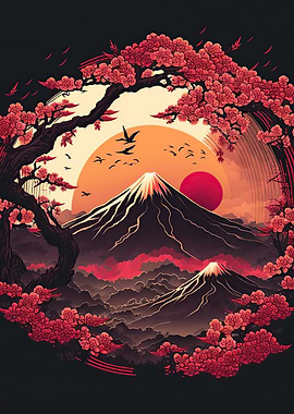 Japanese cherry blossoms