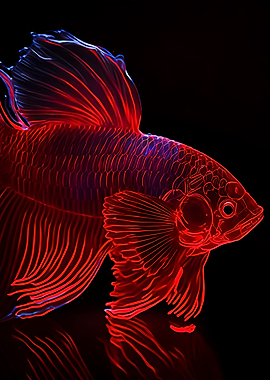 Betta Fish Cute Animal