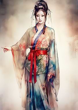 Traditional Hanfu Girl
