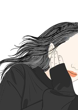 Dark Long Haired Ladies