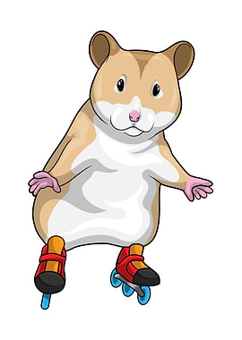 Hamster Inline skating