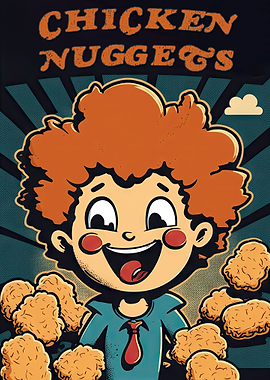 Cartoon ChickenNuggets Kid