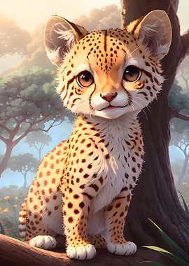 Cute Cheetah Baby Nursery
