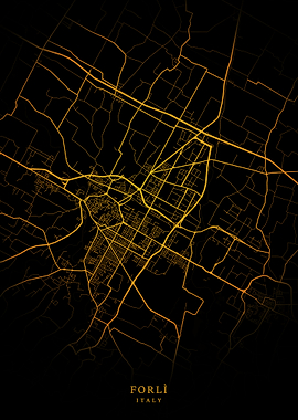 Forl City Map Gold