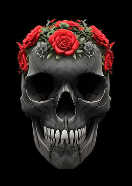 Floral Skull Fusion