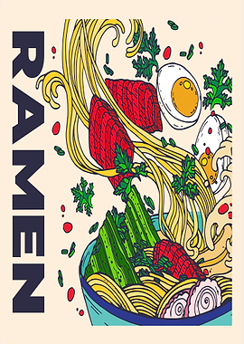 Japanese Ramen Noodles