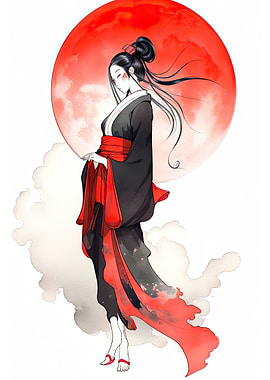 Japanese culture red white