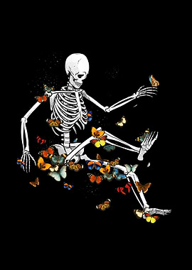 Skeleton Flowting on Space