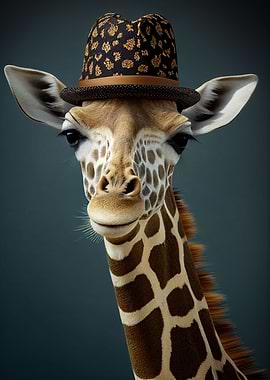 Giraffe Funny Animal Hat