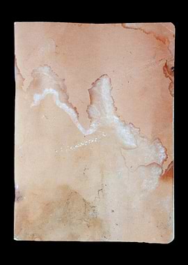 Notebook old damaged flat