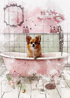 Funny Dog Bathroom