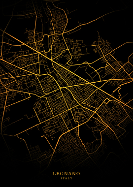 Legnano City Map Gold
