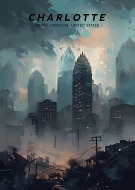Charlotte Skyline horizon