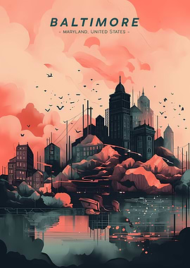 Baltimore Urban panorama
