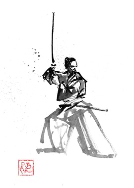 samurai in garde