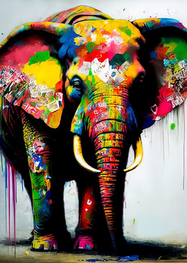 Elephant Colorful