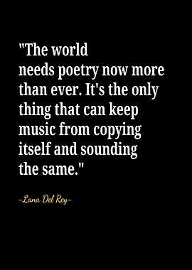 World Need Poetry Quotes