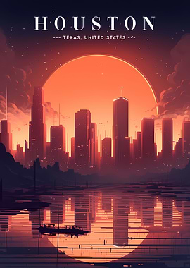 Houston Downtown view