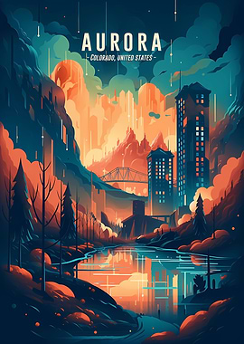 Aurora Downtown skyline