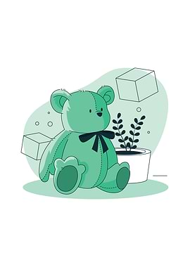 Cute Minimalist Bear