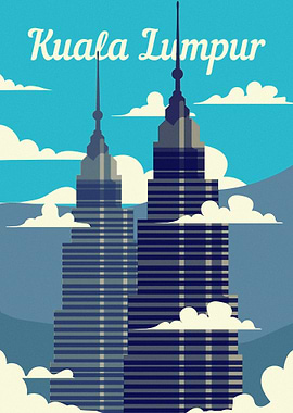 Kuala lumpur city skyline