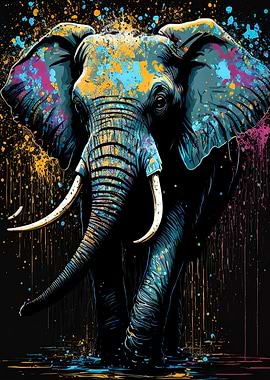 Elephant Colorful