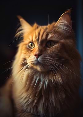 Confident ginger cat