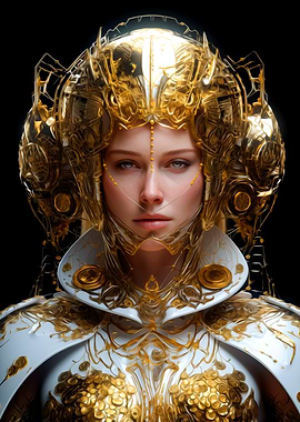 Fantasy Cyborg Warrior