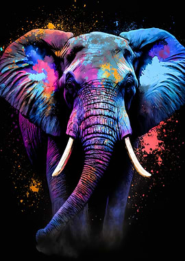 Elephant Colorful