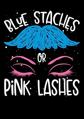 Blue staches or pink lashe