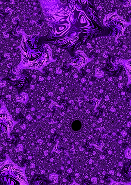 Bold Purple Spiral Fractal