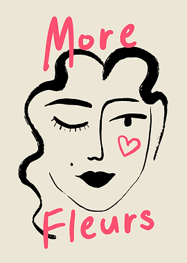 More Fleurs Girl Portrait