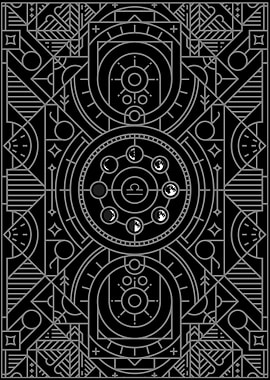 Libra Horoscope Art Deco