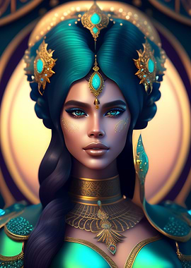 Elven Queen with Throne