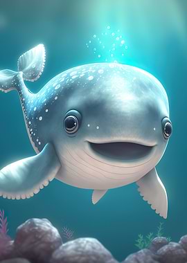 baby whale cute