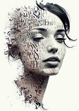 Woman Made Of Letters