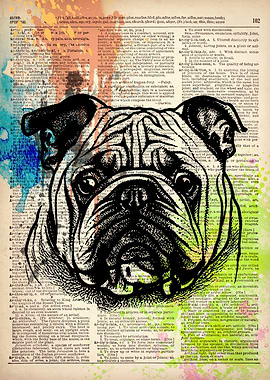 American Pit Bull dog art