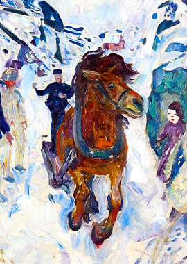 Galloping Horse by Munch