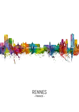 Rennes Skyline France
