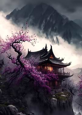 Cherry blossoms Landscape
