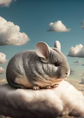 Chinchilla in the clouds
