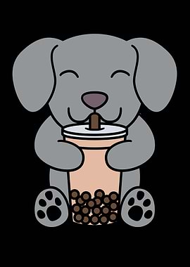 Weimaraner Bubble Tea