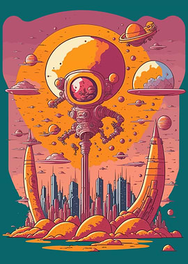 Magnificent funny Alien