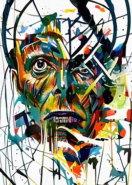 Abstract face of an alien