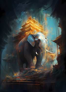 Elephant Enchanted garden