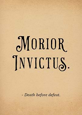 Latin Quote Courageous