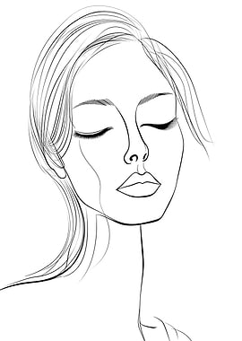 Gorgeous Woman Drawing