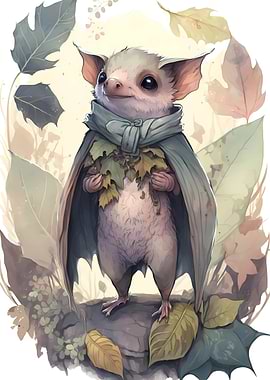 Cute Bat Watercolor