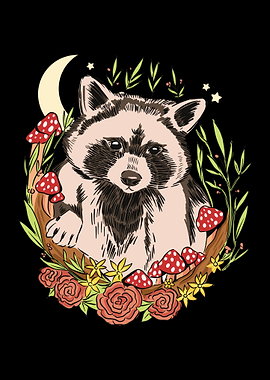 Cottagecore Raccoon